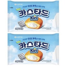 롯데웰푸드 카스타드 끼리크림치즈, 2개, 230g