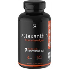 Sports Research Astaxanthin 아스타크산틴(아스타잔틴) 6mg 120캡슐, 120정, 1세트