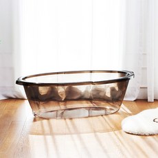 [욕조전문/국내산] 퍼스파 11kg 투명 PC소재 이동식욕조 반신욕 가정용욕조 간이욕조, 1개