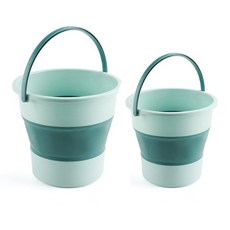 라라하우스 벡스 접이식 폴딩 세차 바스켓 세차버킷 바구니, 스카이블루, 10L+17L 2개 세트