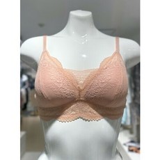 [AK분당점] [바바라]barbara 레이스 피치스킨 브라렛 노와이어 브래지어(ABR442
