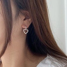 원터치하트귀걸이