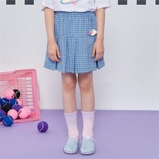 신디키즈체크스커트