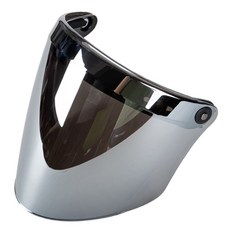 오픈 페이스 헬멧 바이저 보호기 피크 렌즈 용 3-SNAP 헬멧 오토바이 헬멧 액세서리, 은