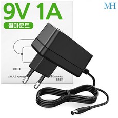 명호전자 9V 어댑터 DC 9V 0.5A 500MA 1A 2A 3A 아답터, MH02_9V 1A 벽걸이형