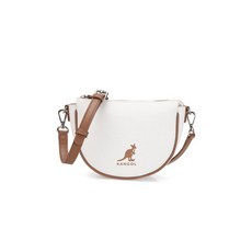 캉골 듀오 캔버스 하프문 크로스백 3299 토트백 라이트아이보리 + 링걸이 [국매내장판]