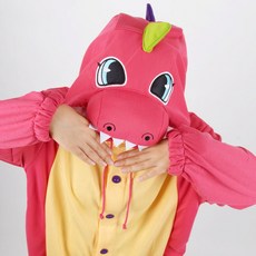 사계절 동물잠옷 공룡 (컬러풀 핑크)