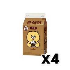 춘식이 커피우유 팩음료 500ml x 4개