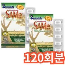 뉴트라라이프 더 오리지날 SAMe 400mg, 1개, 120회분