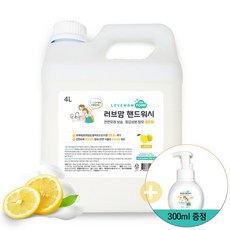 러브맘 손세정제 핸드워시 거품비누 Foam Soap 4L 대용량 벌크, 1개