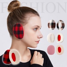 2PC 성인 귀 머 거리 겨울 액세서리 귀 랩 플러시 따뜻한 귀 따뜻하게 핑크 귀 muffs 귀 덮개 헤드폰 여자 귀 머 거리|귀마개|