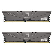TEAMGROUP T 크리에이트 엑스퍼트 오버로킹 10L 삼성 B 다이 DDR4 16GB 키트 (2 x 8GB) 3600MHz (PC4 28800) CL14 데스크톱 메모리 모듈, 16GB (8GBx2)_Titanium