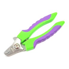 마단 발톱깎이 소 MNC-S1 강아지 발톱깍이 발톱손질 애견용발톱깍이, 1개, Purple/Green