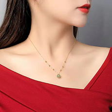 순금염주목걸이