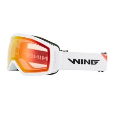WING JX 아동 주니어 스키 보드 미러 안경병용 고글, WHITE_RED