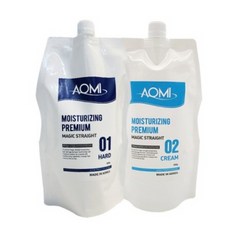 아오미 잎파랑 모이스처라이징 프리미엄 매직 스트레이트(건강모) 500ml (2제 크림), 1개