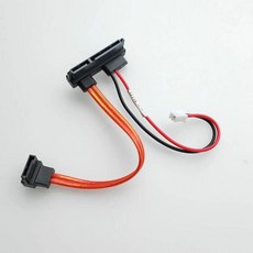 SATA에서 IDE 하드 드라이브 전원 어댑터 케이블 90 도 22P 7 15 핀 2 11cm, 한개옵션0, 1개