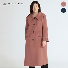 예쎄 핸드메이드 빅카라 롱 울코트 YU11CT01M