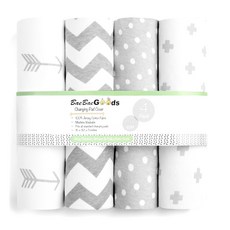 Premium Baby Changing Pad Covers 4 Pack – Boy or G 프리미엄 모두 기저귀 교환 패드 커버 4팩 – 남아 또는 여아 기저귀 교환 패드 커버 –, 1개