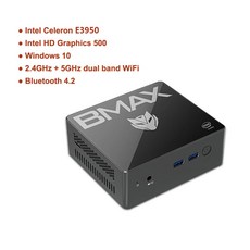 BMAX-B2 인텔 셀러론 E3950 미니 소형 Pc 컴퓨터 윈도우 10 8GB DDR4 128GB SSD 2.4G 5G Wifi bt4 2 4K LAN 머, [01] 미국, [04] 8GB 1TB
