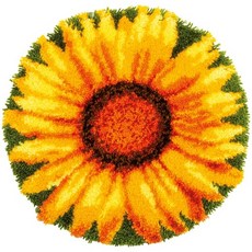 스킬자수(래치훅 Latch Hook Kit) 매트 SHAPED RUG KIT SUNFLOWER-0179627