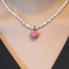 칼라진주목걸이