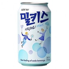 밀키스 탄산음료, 340ml, 96개