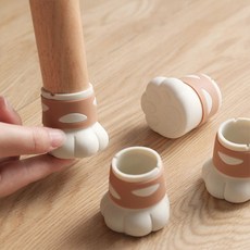 이소품 고양이발 의자 발커버 소음방지 다리캡 의자발캡 4P세트, 1세트
