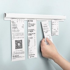 서류홀더 영수증 레일 주문서 종이 50cm 주방 오더랙 빌지꽂이 꽂이 카페 오더렉 회사, 1개, 기본1, 기본1