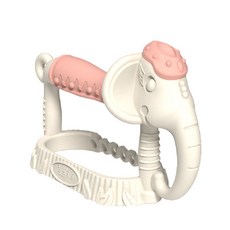 앙쥬 3D 코끼리 치발기, 화이트, 1개