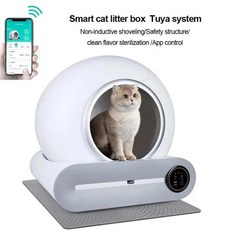 자동 스마트 고양이 쓰레기 상자 고양이 쓰레기 상자 폐쇄 고양이 쓰레기 상자 자동 청소 응용 프로그램, 02 220V, 1개