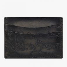 벨루티 카드 지갑 BAMBOU_NEO-JOUR-V2 Bambou Scritto Leather Card Holder