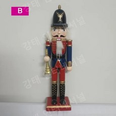 호두까기 인형 군인 데스크탑 공예 장식품 호두까기 인형 연주 밴드 크리스마스 장식 새해 홈 장식 30cm