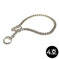 그루머스 쵸크체인 4호 강아지 목걸이, 1개, 본품