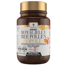 BEE and YOU Royal Jelly Propolis Bee Pollen 비앤유 로얄 제리 프로폴리스 비 폴렌 500mg 60정, 1개, 2kg