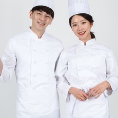 SF패션 남녀공용 쉐프복 조리복 긴팔위생복 국산원단 자체제작 단체가능