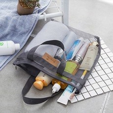 배럴메쉬샤워토트백