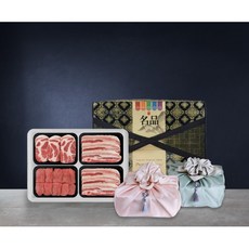 건강한길 돼지고기 한돈 선물세트 골라담기 캠핑고기세트, 1개, 3구 목살 1구 오겹살 (각 250g)