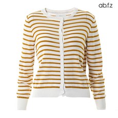 에이비플러스 ab.f.z 모던 스트라이프 배색 패턴 가디건 (AFW2HY33A)