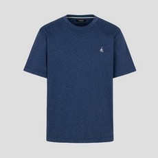 빈폴 남성 반팔 티셔츠 SS24[BC4242E02R][Essential] 남녀공용 수피마 코튼 라운드넥 - 네이비