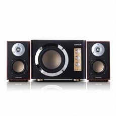 애쉬튼 AT-3800 Wood/black PC 스피커 2.1채널, 블랙