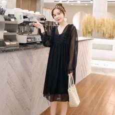 임산부원피스 임부원피스 봄가을 쉬폰 봄옷 투수영복 스윗 패션 타입
