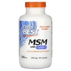 닥터스베스트 MSM with OptiMSM 1000mg 360캡슐, 360 개, 360정, 1개 - msm320-r