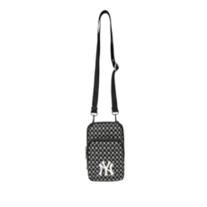 MLB 공용 모노그램 미니 크로스백 32BGDK011-50L, NY 블랙