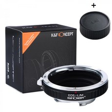 KnF EOS-LM 렌즈변환 어댑터 캐논 EF 렌즈 > 라이카 M 바디 - 뒤캡옵션 _무반사코팅 Canon EF Lens to Leica M adapter (cap option), 어댑터+뒤캡, 1개