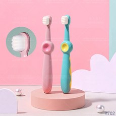 월드홀릭 어린이 칫솔모 물결모양 브러쉬 1세 2세 3세 초미세털 베이비칫솔 dTYS04, 1개, K702