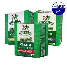  그리니즈 티니 강아지 덴탈껌 치석제거 체중관리용, 그리니즈 티니 체중관리용, 765g, 1개 