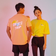 베스트 트립 남여공용 래쉬가드 상의 M227, 네온코랄, 남여공용_L, 네온코랄_남여공용_L