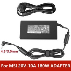시코니 A15-200P4B AC 노트북 전원 어댑터 충전기 MSI 브라보 15 C7V 20V 10A 200W, 04 US, 한개옵션1