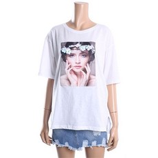 꾸즈 소녀나염 스팽글장식 티셔츠 CI6SF14